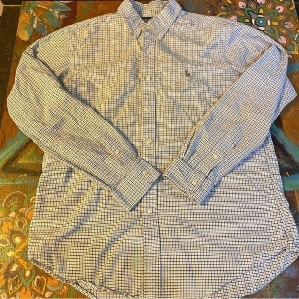 Polo by Ralph Lauren Gingham Country Check Long Sleeve Shirt Large